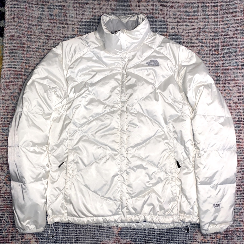 The North Face 550 White Down Fill Quilted Puffer Coat Women’s XL